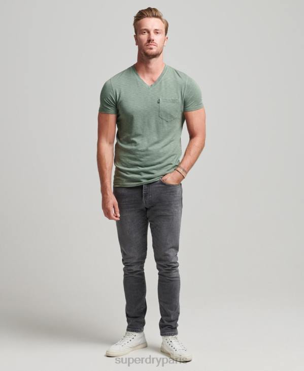 Superdry Hommes jean slim en coton bio D64Z1230 vêtements gris
