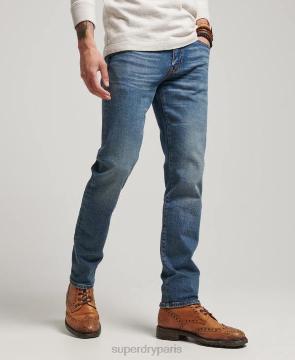 Superdry Hommes magasin marchand - jeans slim bio D64Z1217 vêtements bleu