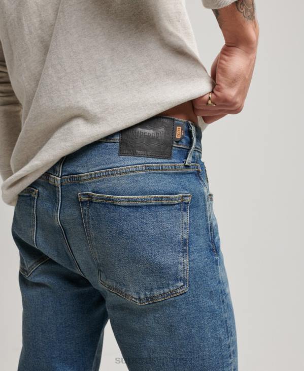 Superdry Hommes magasin marchand - jeans slim bio D64Z1217 vêtements bleu