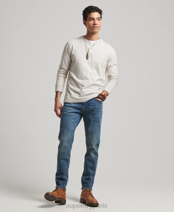 Superdry Hommes magasin marchand - jeans slim bio D64Z1217 vêtements bleu