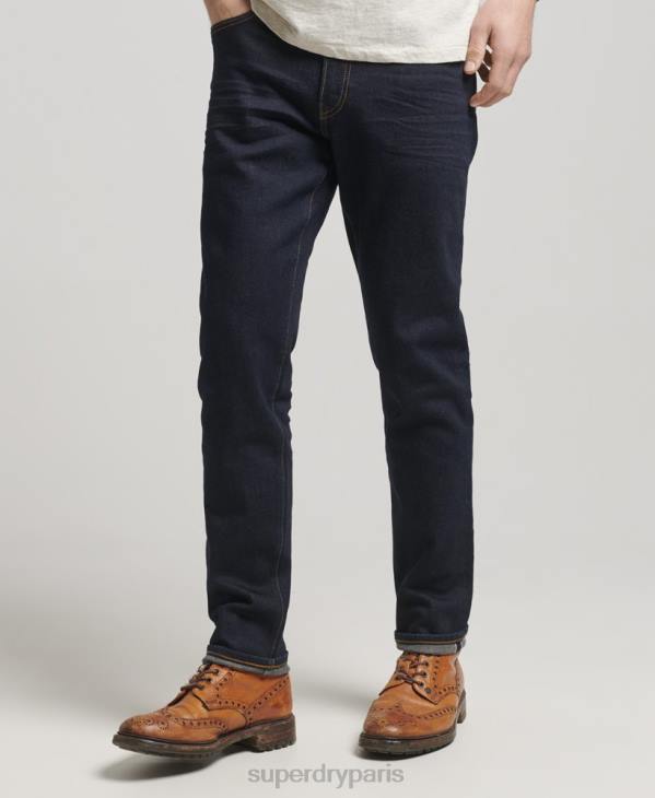 Superdry Hommes magasin marchand - jeans slim bio D64Z1219 vêtements bleu foncé