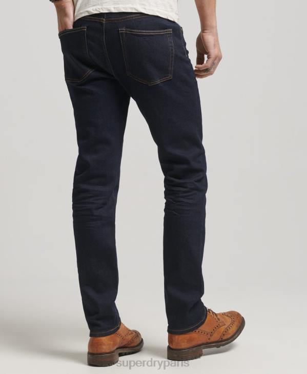 Superdry Hommes magasin marchand - jeans slim bio D64Z1219 vêtements bleu foncé
