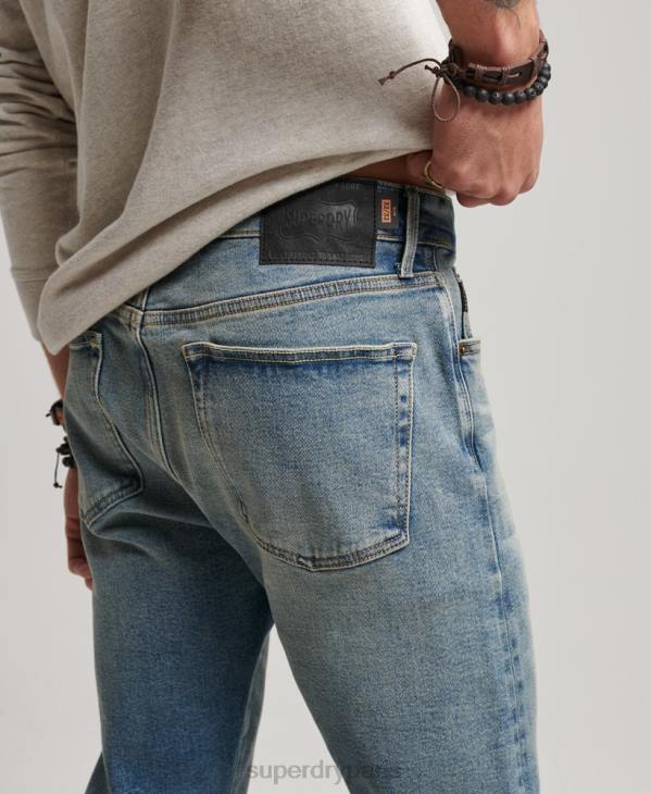 Superdry Hommes magasin marchand - jeans slim bio D64Z1221 vêtements bleu clair