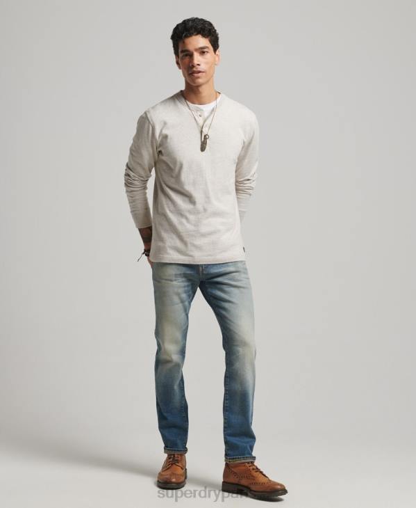 Superdry Hommes magasin marchand - jeans slim bio D64Z1221 vêtements bleu clair