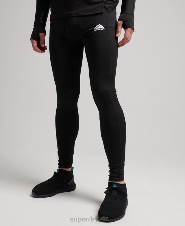 Superdry Hommes leggings couche de base D64Z1374 vêtements noir