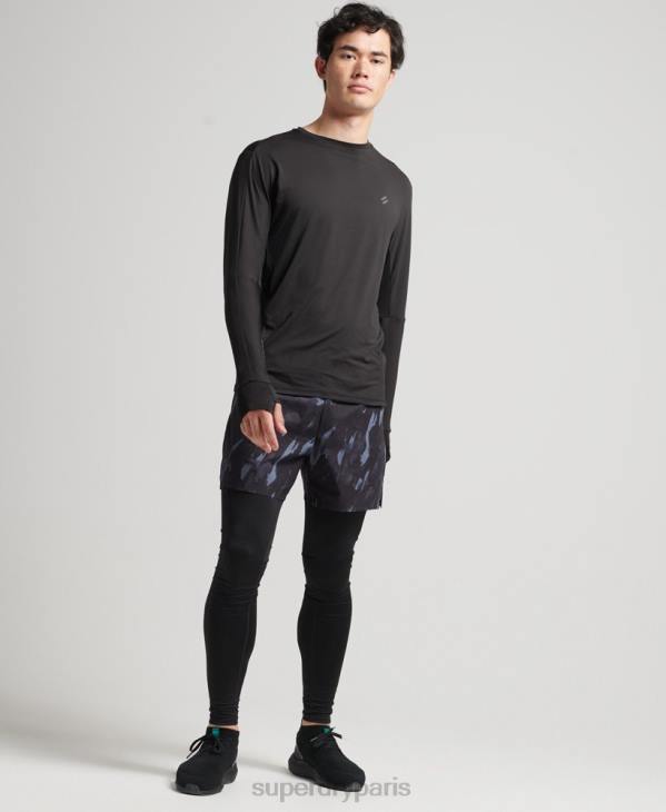 Superdry Hommes leggings couche de base D64Z1374 vêtements noir
