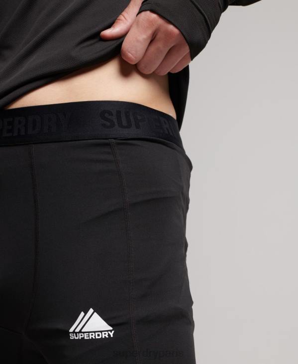 Superdry Hommes leggings couche de base D64Z1374 vêtements noir