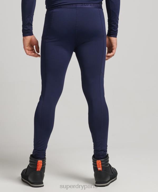 Superdry Hommes leggings couche de base D64Z1383 vêtements marine