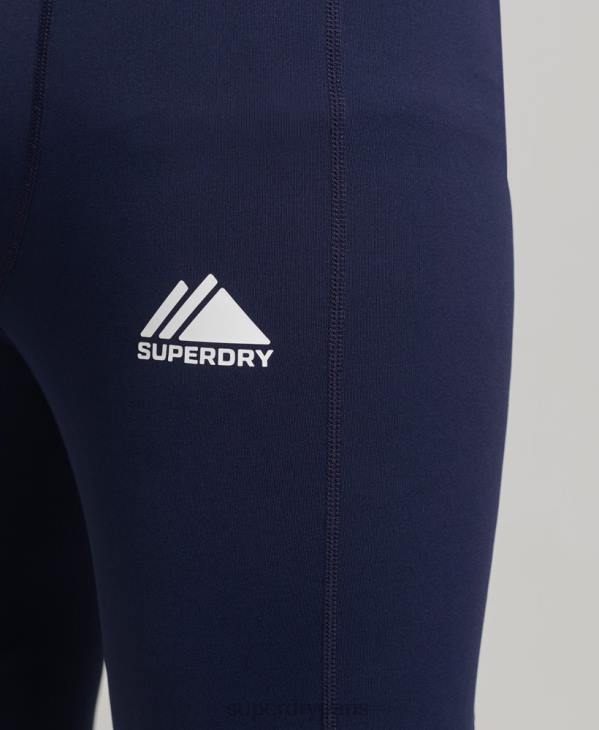 Superdry Hommes leggings couche de base D64Z1383 vêtements marine