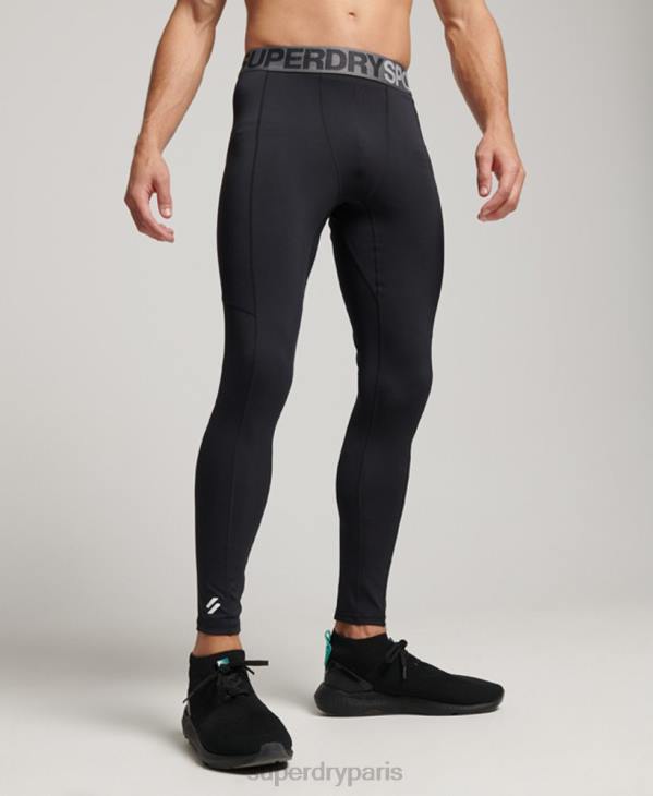 Superdry Hommes leggings serrés sur toute la longueur D64Z1420 vêtements noir