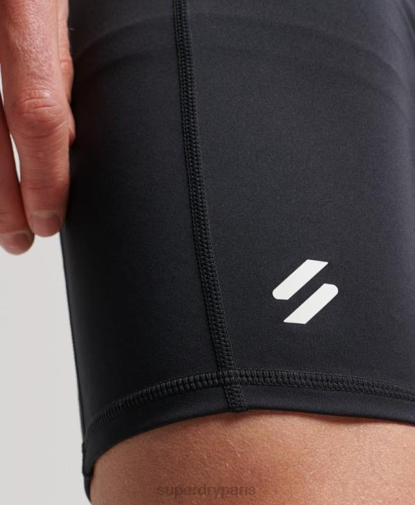 Superdry Hommes short moulant D64Z303 vêtements noir
