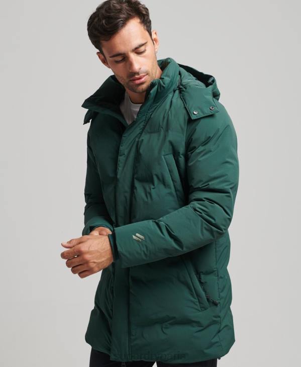 Superdry Hommes doudoune carrée D64Z4543 vêtements vert