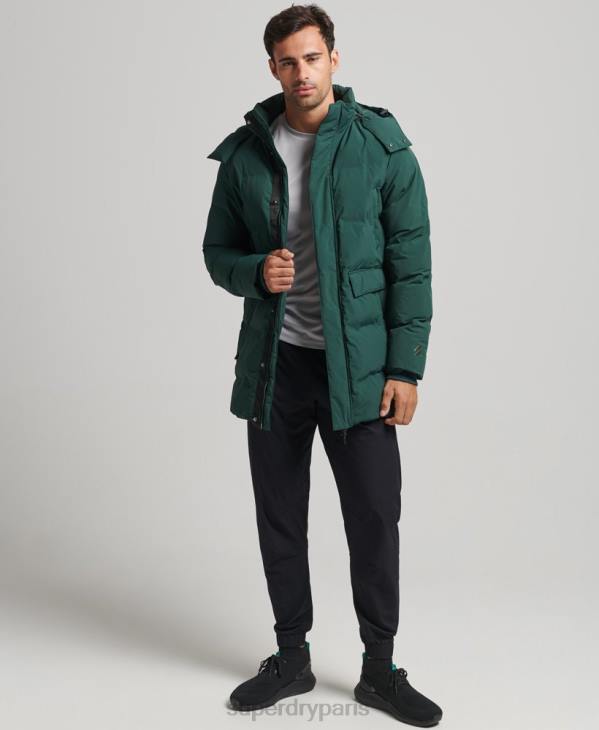 Superdry Hommes doudoune carrée D64Z4543 vêtements vert