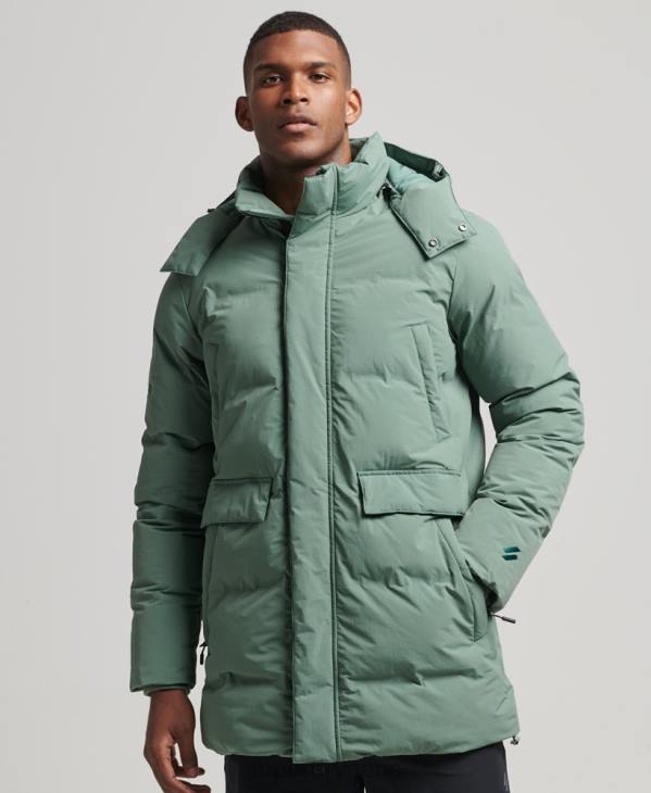 Superdry Hommes doudoune carrée D64Z4641 vêtements vert