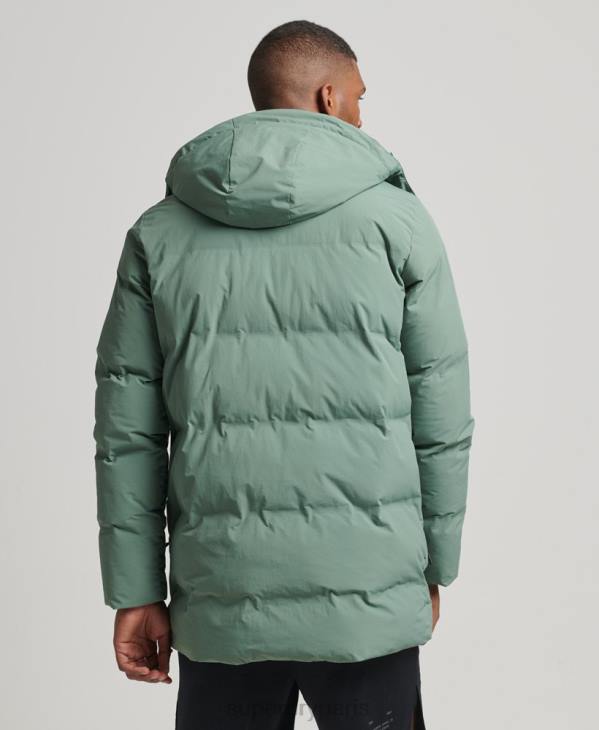 Superdry Hommes doudoune carrée D64Z4641 vêtements vert