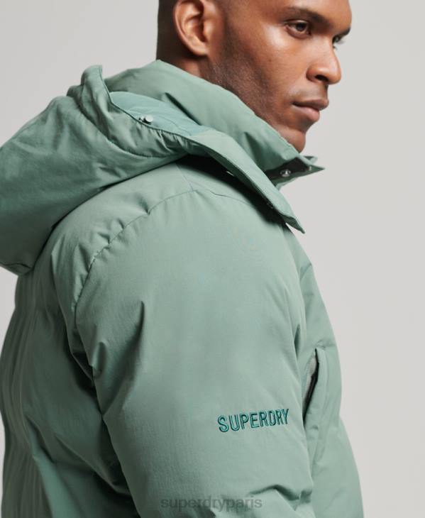 Superdry Hommes doudoune carrée D64Z4641 vêtements vert