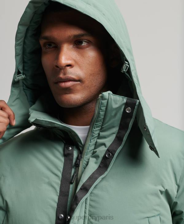 Superdry Hommes doudoune carrée D64Z4641 vêtements vert