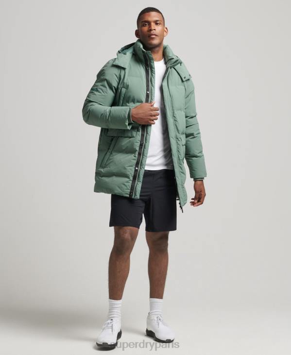 Superdry Hommes doudoune carrée D64Z4641 vêtements vert