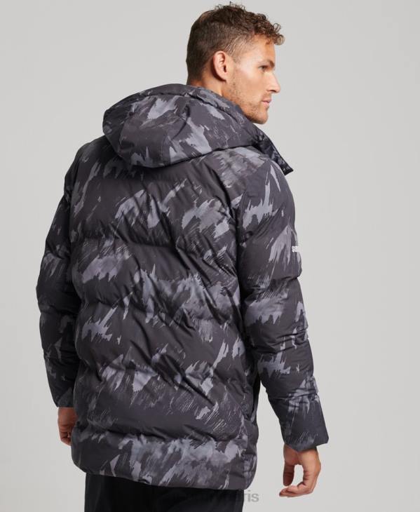 Superdry Hommes doudoune carrée D64Z5365 vêtements gris foncé