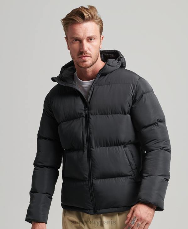 Superdry Hommes doudoune courte D64Z1056 vêtements noir