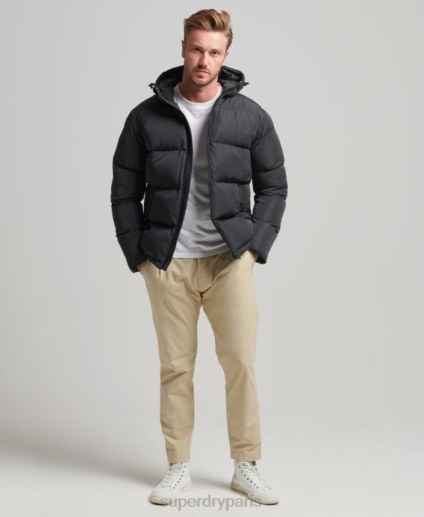 Superdry Hommes doudoune courte D64Z1056 vêtements noir
