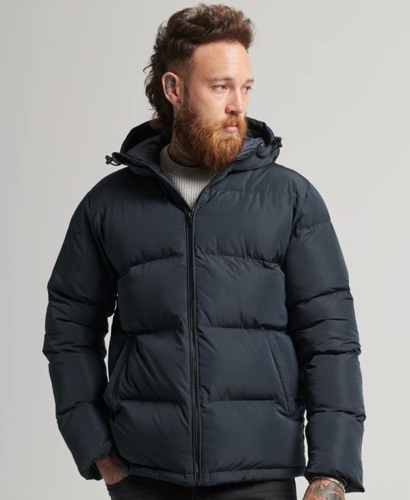 Superdry Hommes doudoune courte D64Z988 vêtements marine