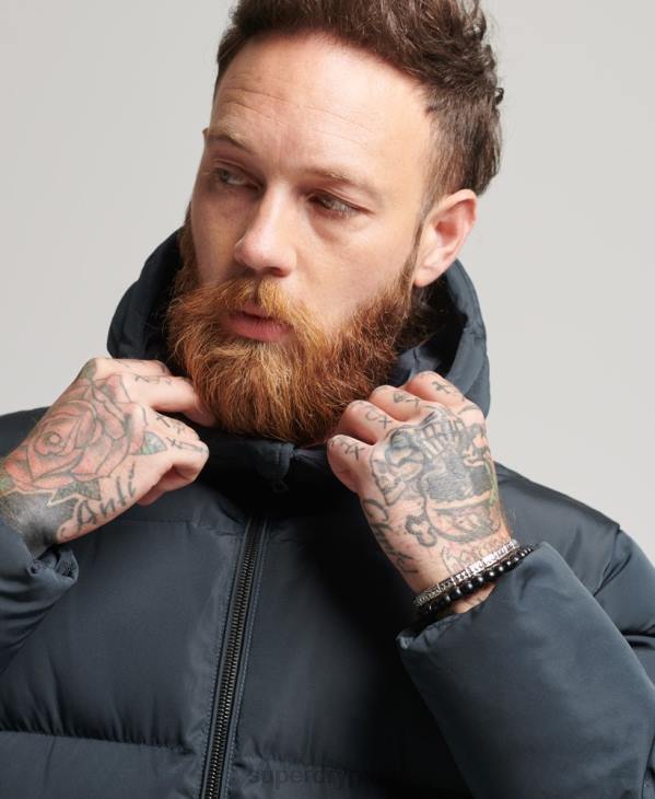Superdry Hommes doudoune courte D64Z988 vêtements marine
