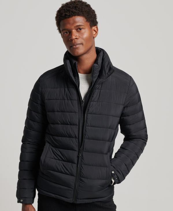 Superdry Hommes doudoune courte légère D64Z1029 vêtements noir