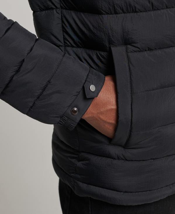 Superdry Hommes doudoune courte légère D64Z1029 vêtements noir