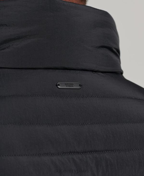 Superdry Hommes doudoune courte légère D64Z1029 vêtements noir