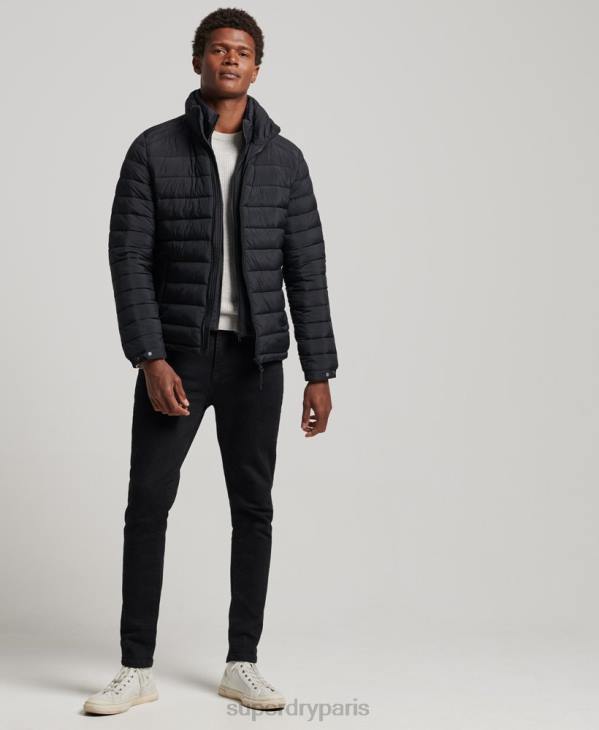 Superdry Hommes doudoune courte légère D64Z1029 vêtements noir