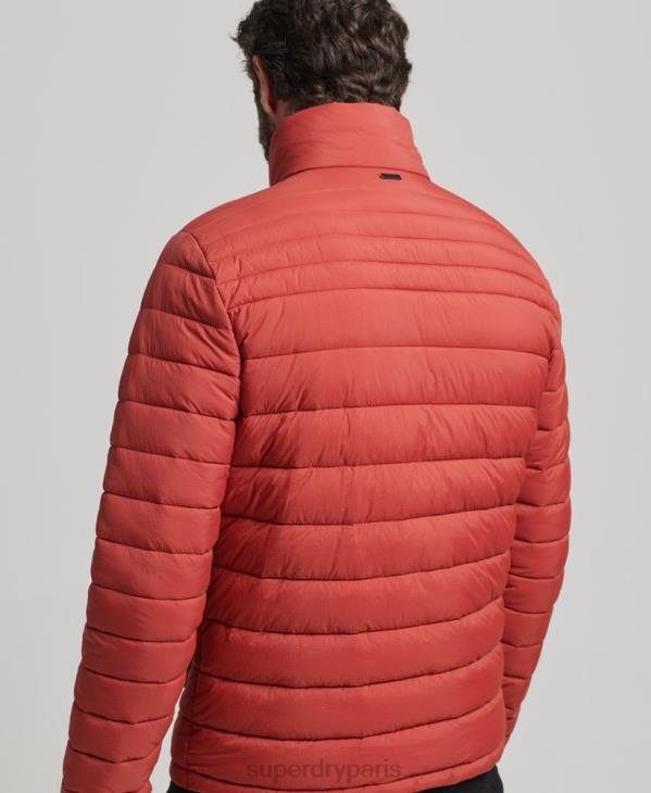 Superdry Hommes doudoune courte légère D64Z959 vêtements brun