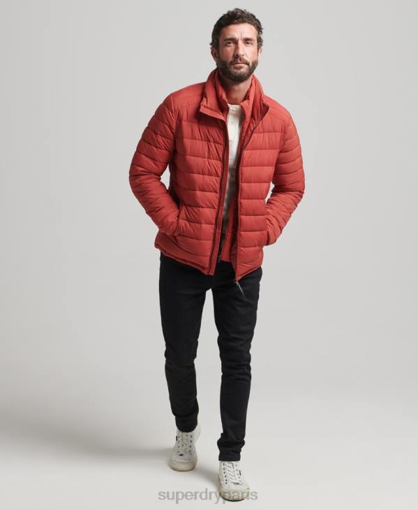 Superdry Hommes doudoune courte légère D64Z959 vêtements brun