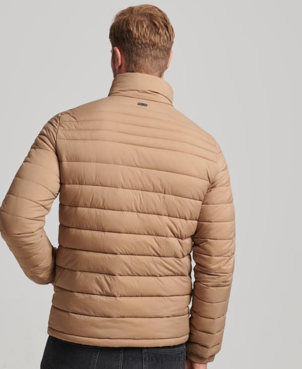 Superdry Hommes doudoune courte légère D64Z975 vêtements brun