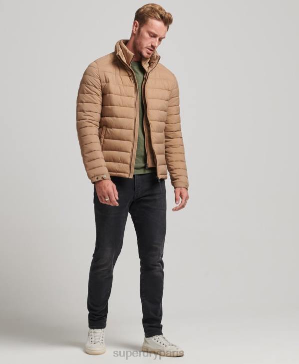 Superdry Hommes doudoune courte légère D64Z975 vêtements brun