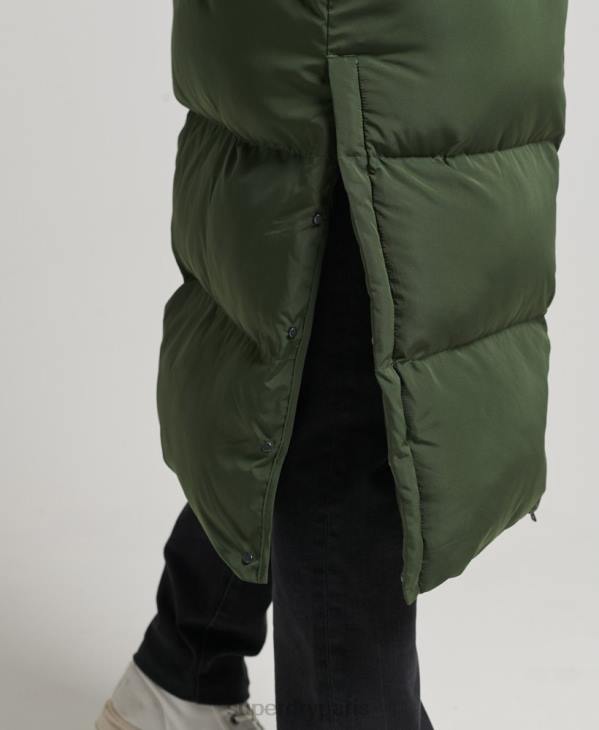Superdry Hommes doudoune extra longue D64Z1028 vêtements vert