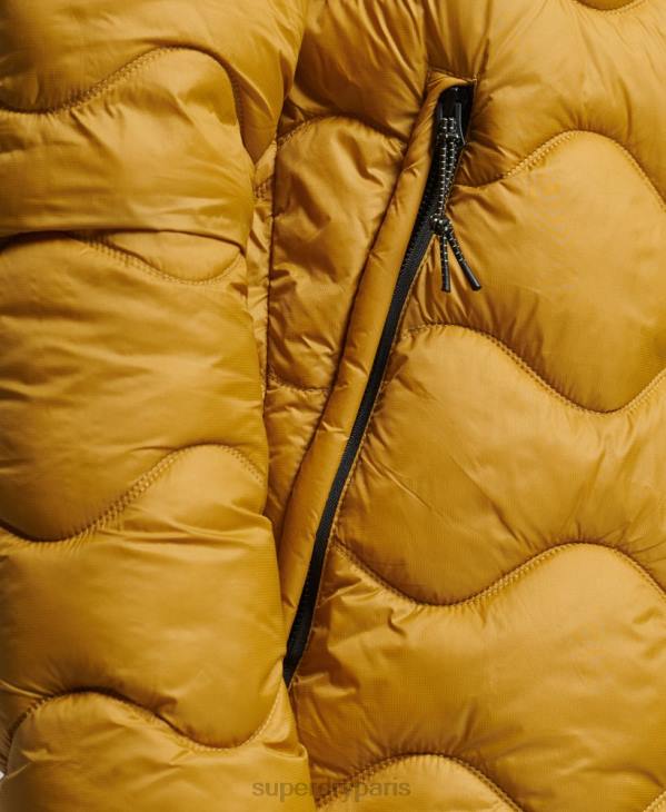 Superdry Hommes doudoune légère à capuche D64Z1003 vêtements jaune