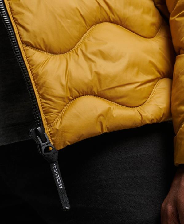 Superdry Hommes doudoune légère à capuche D64Z1003 vêtements jaune
