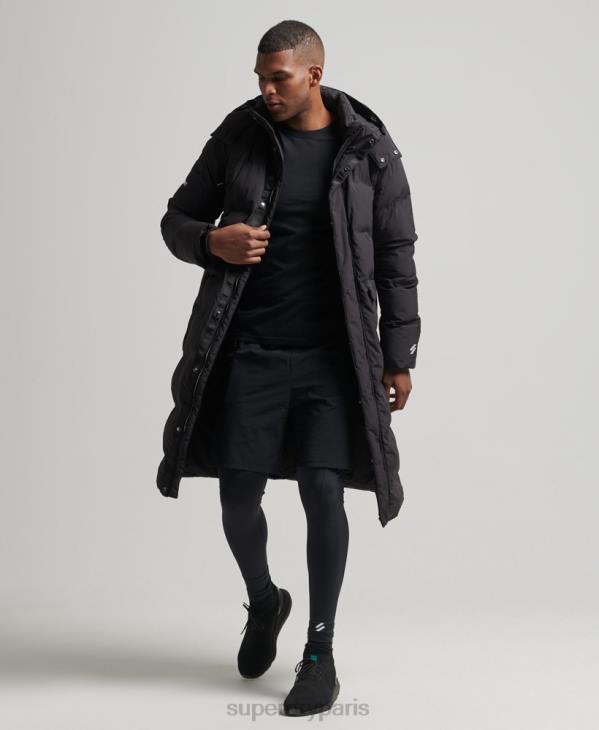 Superdry Hommes doudoune longue D64Z4489 vêtements noir