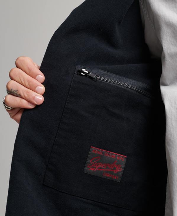 Superdry Hommes magasin marchand - caban en moleskine D64Z1103 vêtements marine