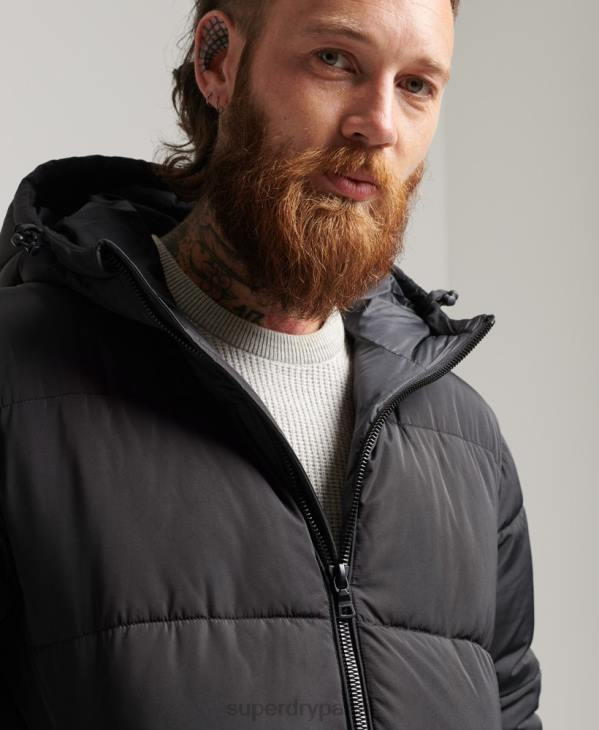 Superdry Hommes manteau de couette super studios D64Z1012 vêtements noir