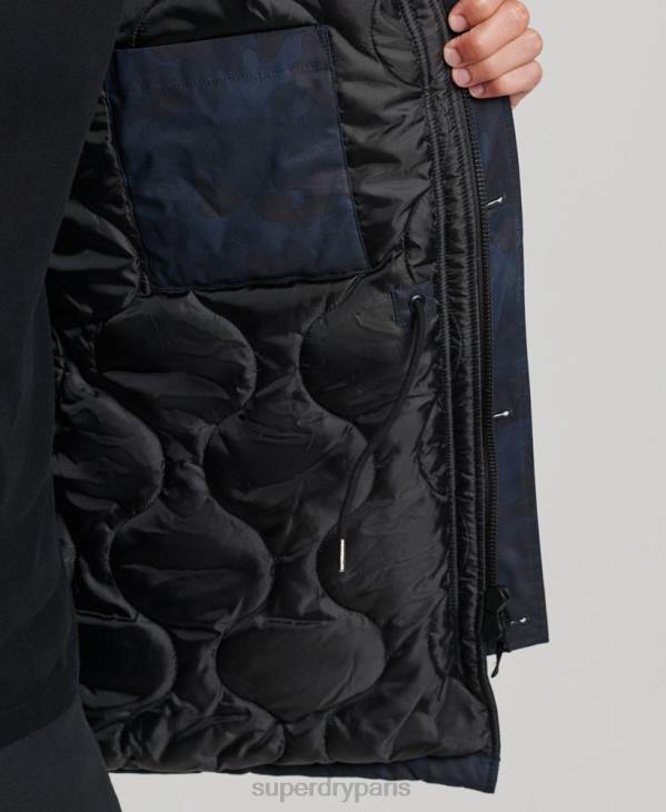 Superdry Hommes manteau parka original et vintage D64Z4509 vêtements marine
