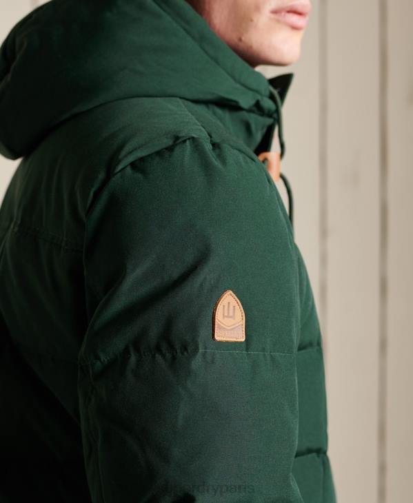 Superdry Hommes parka d'expédition en montagne D64Z4485 vêtements vert
