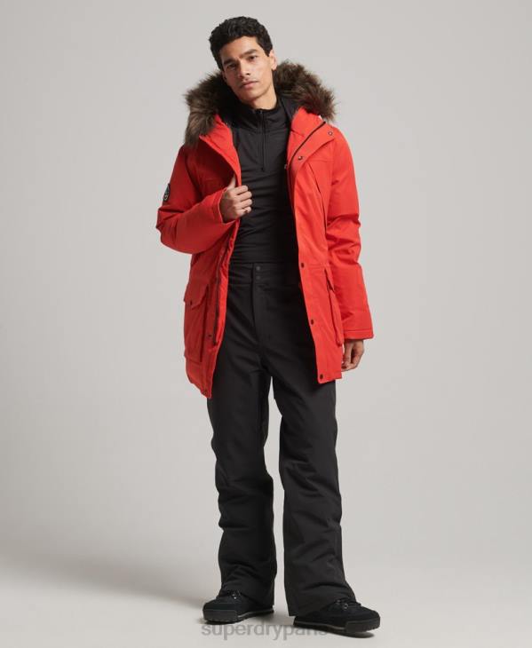 Superdry Hommes parka de neige en duvet everest D64Z4515 vêtements rouge