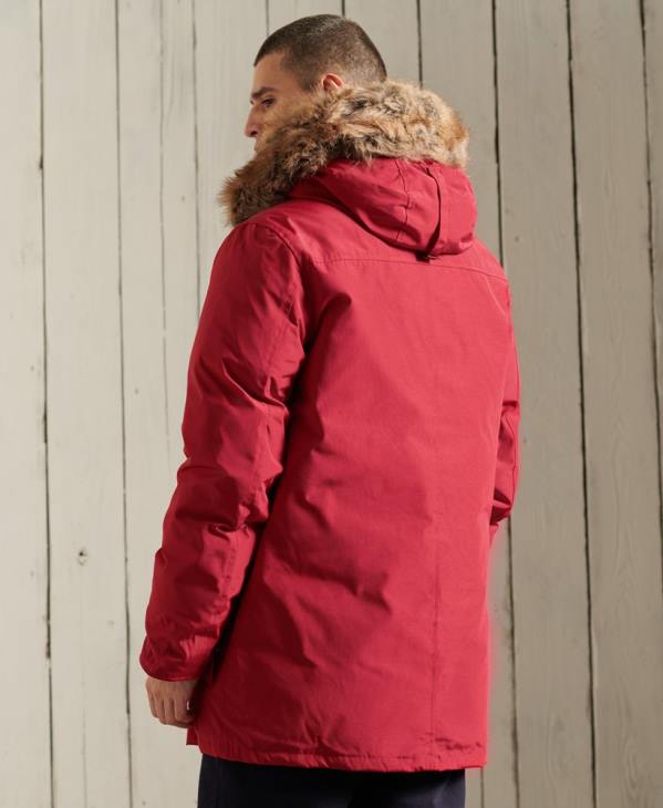 Superdry Hommes parka en duvet rookie D64Z1175 vêtements rouge