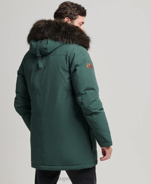 Superdry Hommes parka en duvet rookie D64Z4525 vêtements vert
