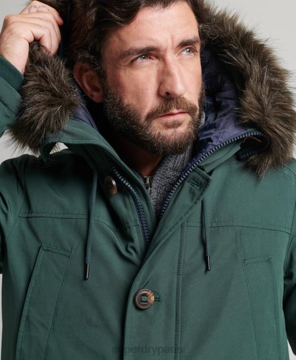 Superdry Hommes parka en duvet rookie D64Z4525 vêtements vert