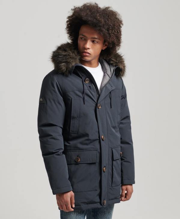 Superdry Hommes parka en duvet rookie D64Z4549 vêtements marine