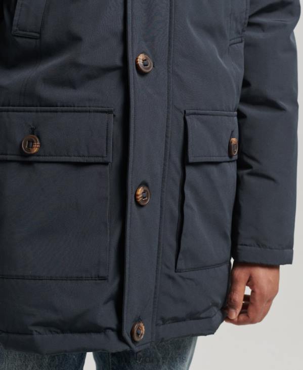 Superdry Hommes parka en duvet rookie D64Z4549 vêtements marine