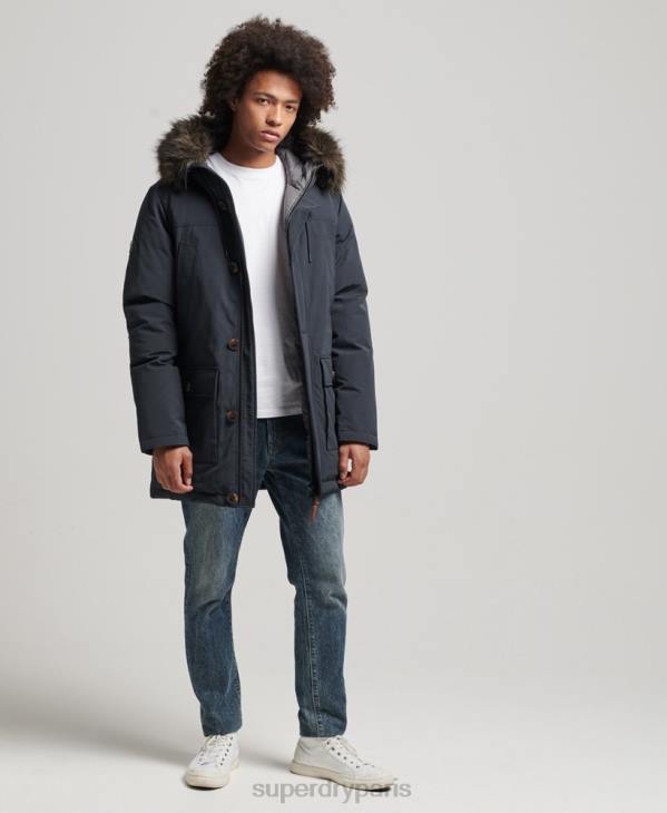 Superdry Hommes parka en duvet rookie D64Z4549 vêtements marine